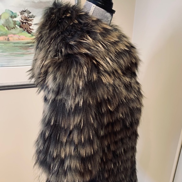 Reversible Raccoon and silk Jacket. - Picture 8 of 13